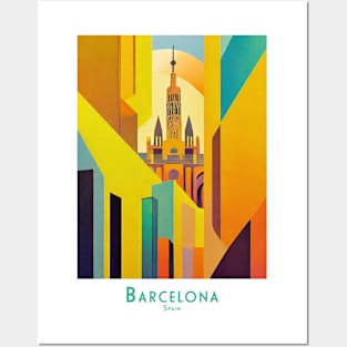 Barcelona Spain Geometric Splendor Posters and Art